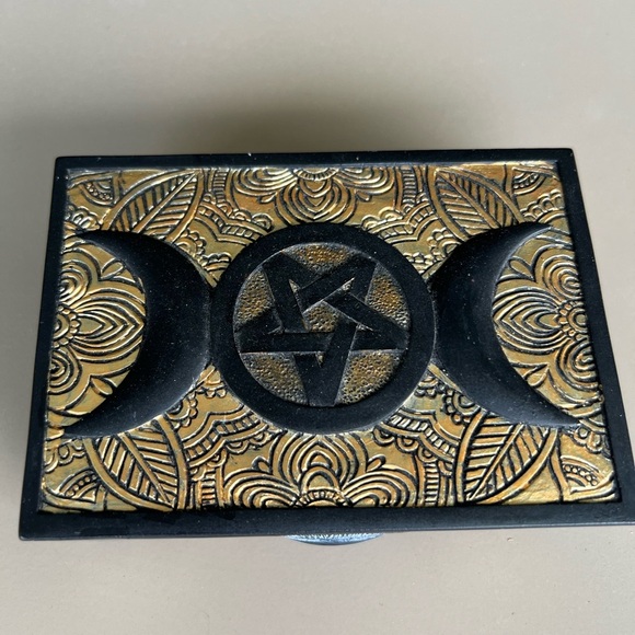 Decorative Black and Gold Box - Picture 2 of 3